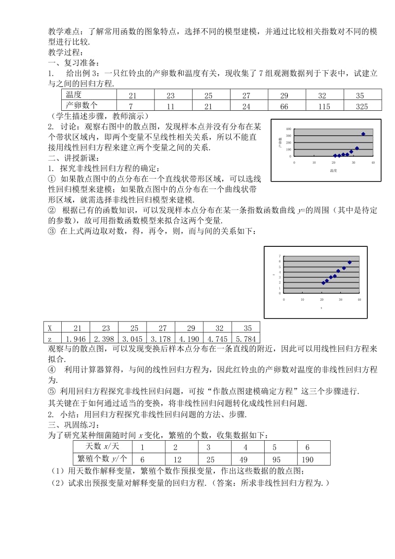 2019-2020年高中数学《回归分析的基本思想及其初步应用》教案7 新人教A版选修1-2.doc_第3页