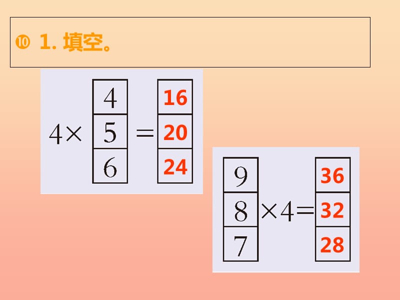 2019秋二年级数学上册第一单元表内乘法一第11课时4的乘法口诀课件2西师大版.ppt_第2页