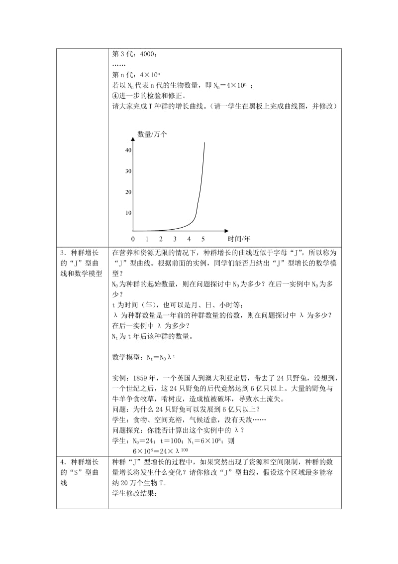 2019-2020年高中生物 4.2 种群的数量变化教案 新人教版必修2.doc_第2页