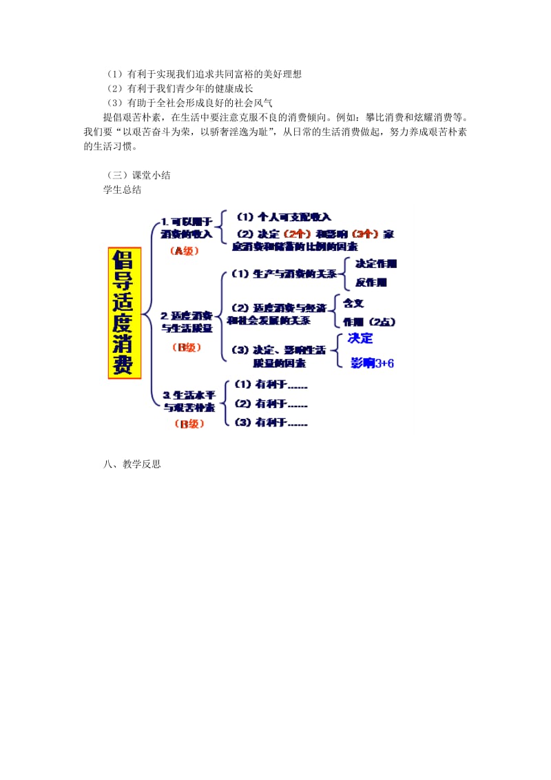 2019-2020年高一政治上册 《提倡适度消费》教案 上教版.doc_第3页