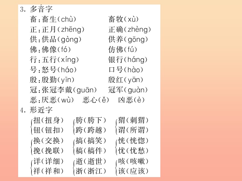 六年级语文上册 第五组知识梳理五习题课件 新人教版.ppt_第3页