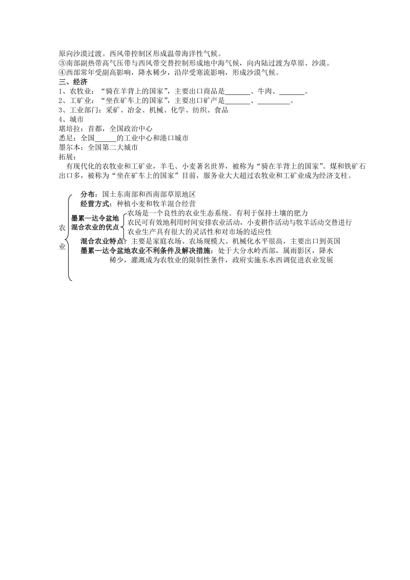 2019-2020年高二地理 澳大利亚导学案.doc_第2页