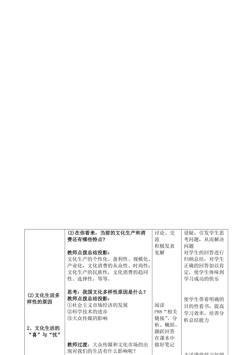 2019-2020年高中政治《色彩斑斓的文化生活》教案1 新人教必修3.doc_第3页