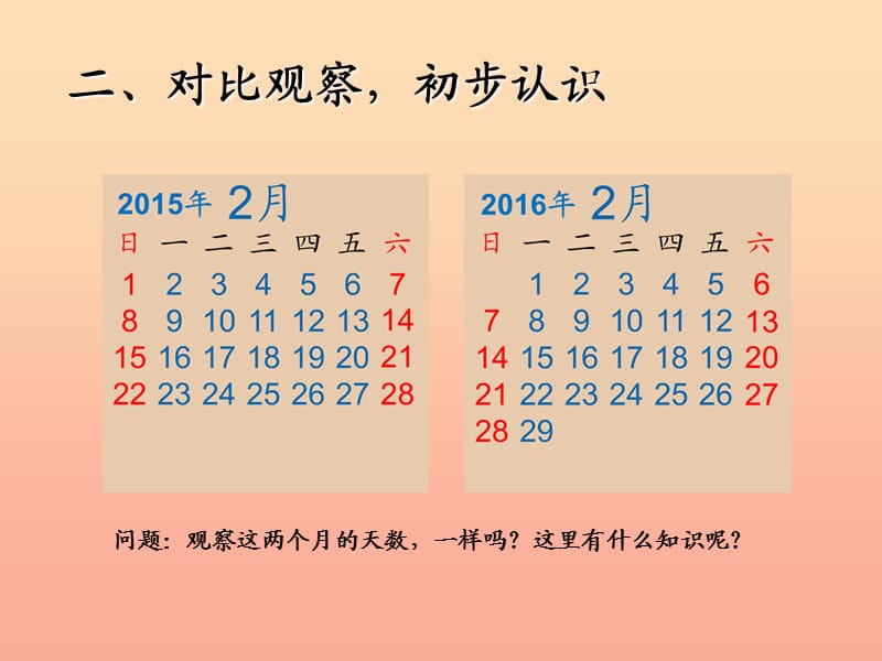 三年级数学下册 6 年、月、日 平年和闰年课件 新人教版.ppt_第3页