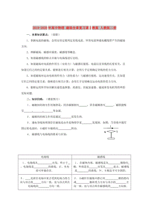 2019-2020年高中物理 磁場全章復習課2教案 人教版二冊.doc