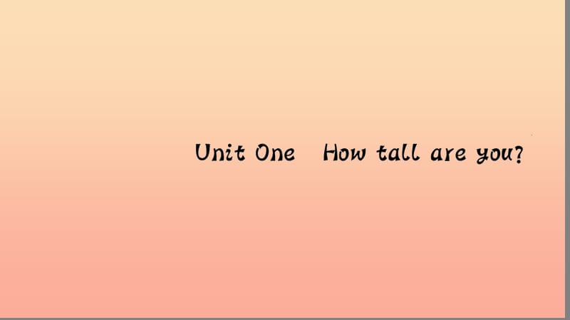 六年级英语下册 Unit 1 How tall are you Part B（第三课时）习题课件 人教PEP版.ppt_第1页
