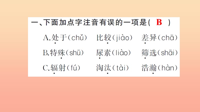 四年级语文上册 第八组 32 飞船上的特殊乘客习题课件 新人教版.ppt_第3页