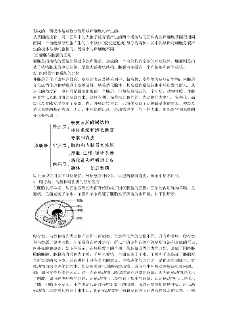 2019-2020年高三生物二轮复习 高等动物的个体发育教案2 人教版.doc_第3页