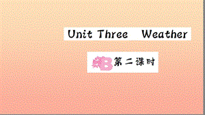 四年級英語下冊 Unit 3 Weather Part B（第二課時）習(xí)題課件 人教PEP版.ppt