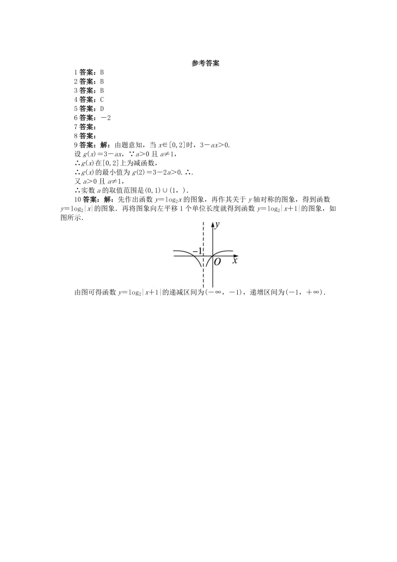 2019-2020年高中数学第二章基本初等函数Ⅰ2.2对数函数2.2.2对数函数及其性质1课后训练2新人教A版必修.doc_第2页