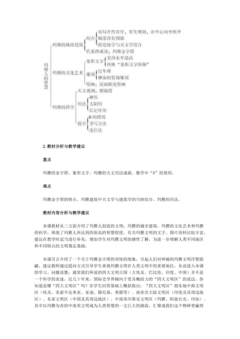 2019-2020年高中历史 63《玛雅人的智慧》教案 新人教版选修5.doc_第2页