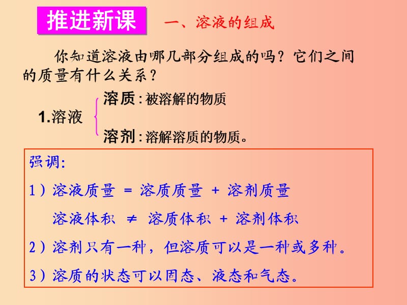 九年级化学下册 第六章 溶解现象 第2节 溶液组成的表示 第1课时 溶液的组成同课异构课件2 沪教版.ppt_第3页