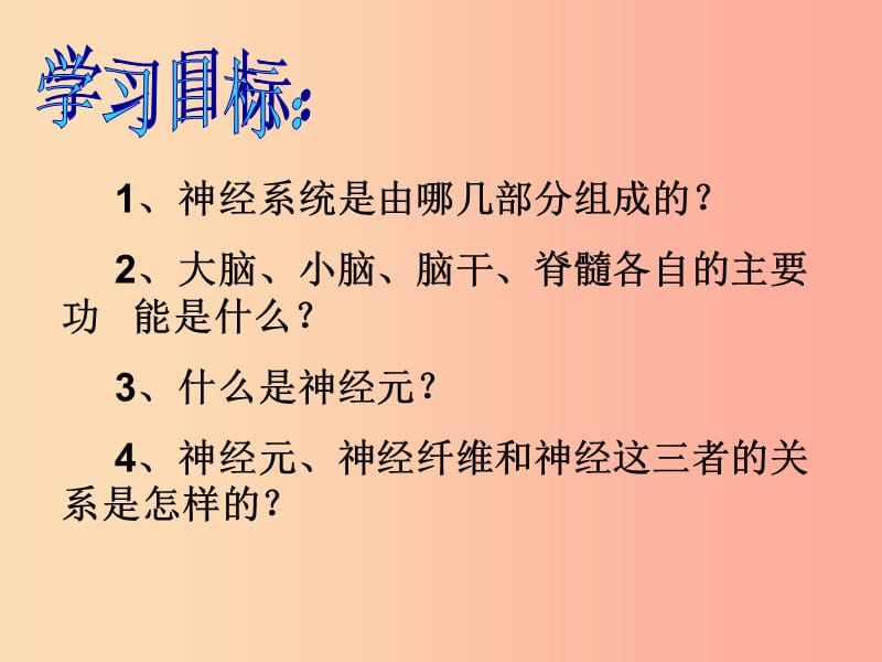 七年级生物下册 第四单元 第六章 第二节 神经系统的组成课件 新人教版.ppt_第2页