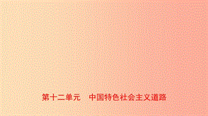 山東省泰安市2019年中考?xì)v史一輪復(fù)習(xí) 第十二單元 中國特色社會(huì)主義道路課件.ppt