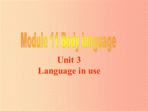 天津市七年級(jí)英語(yǔ)下冊(cè) Module 11 Body language Unit 3 Language in use課件（新版）外研版.ppt