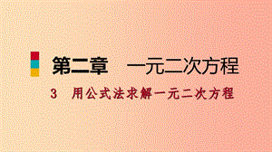 九年級數(shù)學(xué)上冊 第二章 一元二次方程 3 用公式法求解一元二次方程 第2課時 實際應(yīng)用問題習(xí)題 北師大版.ppt