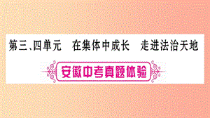 安徽省2019屆中考道德與法治總復(fù)習(xí) 七下 第3-4單元 在集體中成長(zhǎng) 走進(jìn)法治天地考點(diǎn)突破課件.ppt