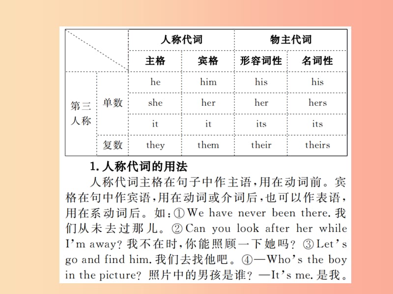 山东省2019年中考英语总复习 第二部分 专项语法 高效突破 专项3 代词课件.ppt_第3页