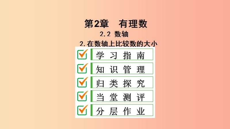 七年级数学上册 第2章 有理数 2.2 数轴 2.2.2 在数轴上比较数的大小课件 （新版）华东师大版.ppt_第1页