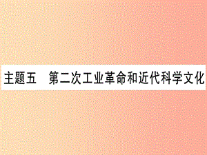 2019年中考歷史準點備考 板塊四 世界古、近代史 主題五 第二次工業(yè)革命和近代科學(xué)文化課件 新人教版.ppt