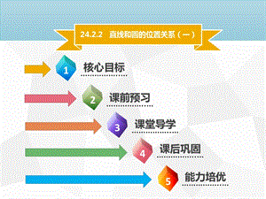 九年级数学上册 第二十四章 圆 24.2 点和圆、直线和圆的位置关系 24.2.2 直线和圆的位置关系（一）导学 .ppt