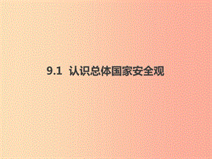 八年級道德與法治上冊 第四單元 維護國家利益 第九課 樹立總體國家安全觀 第1框認識總體國家安全觀.ppt