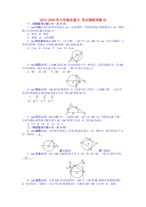 2019-2020年九年級總復(fù)習(xí) 考點(diǎn)跟蹤突破25.doc