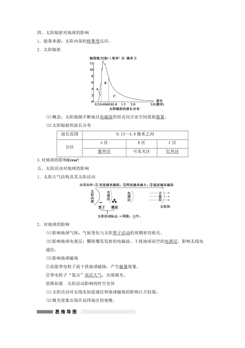 2019-2020年高考地理大一轮复习讲义 第二章 第1讲 地球在宇宙中和太阳对地球的影响 中图版必修1.doc_第3页