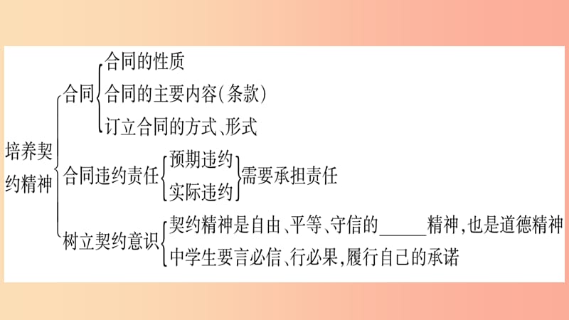 2019年九年级道德与法治上册 第五单元 走近民法知识归纳热点探究习题课件 教科版.ppt_第3页