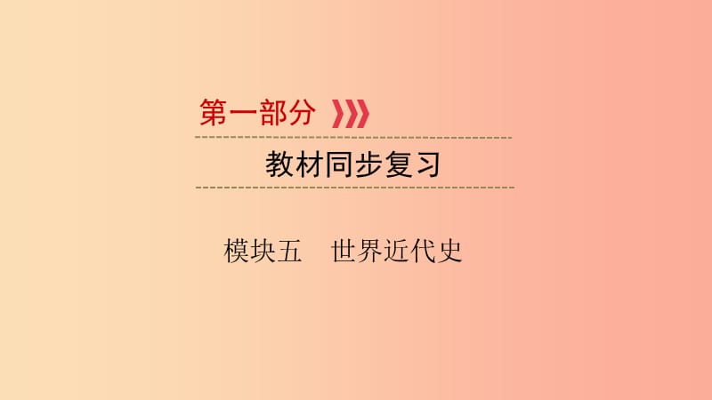 2019中考历史总复习 第一部分 教材同步复习 模块五 世界近代史 第15章 资产阶级统治的巩固与扩大课件.ppt_第1页