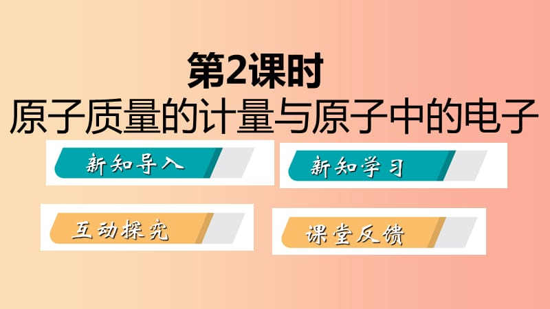 九年级化学上册 第二单元 探秘水世界 3 原子的构成 2.3.2 原子质量的计量与原子中的电子课件 鲁教版.ppt_第2页