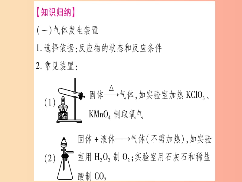 2019年秋九年级化学 小专题2 常见气体的制取习题课件（新版）粤教版.ppt_第2页