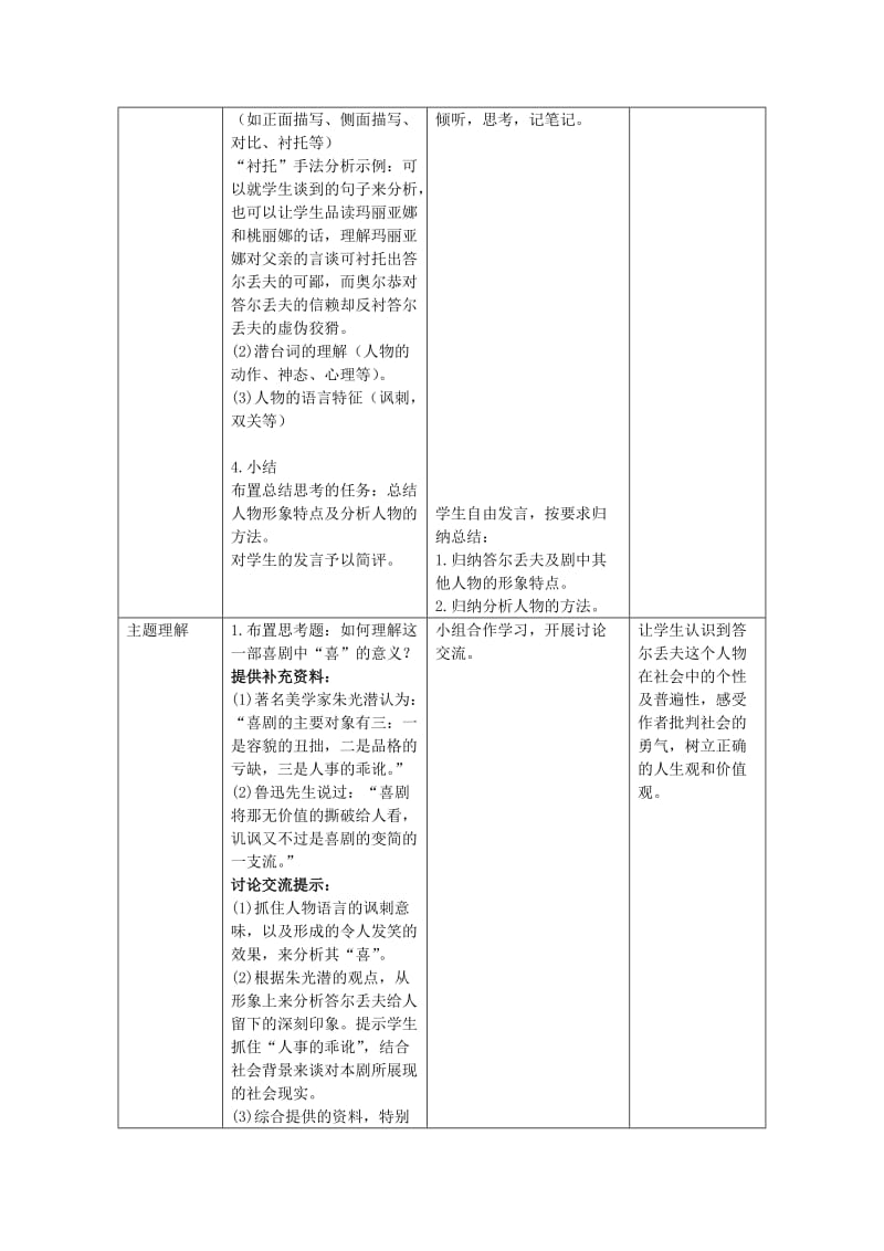 2019-2020年高考语文一轮复习《伪君子》教案 新人教版选修《中外戏剧名作欣赏》.doc_第3页