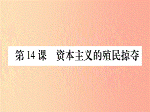 广西2019年秋九年级历史上册 第3单元 近代早期的西欧 第14课 资本主义的殖民掠夺课件 中华书局版.ppt