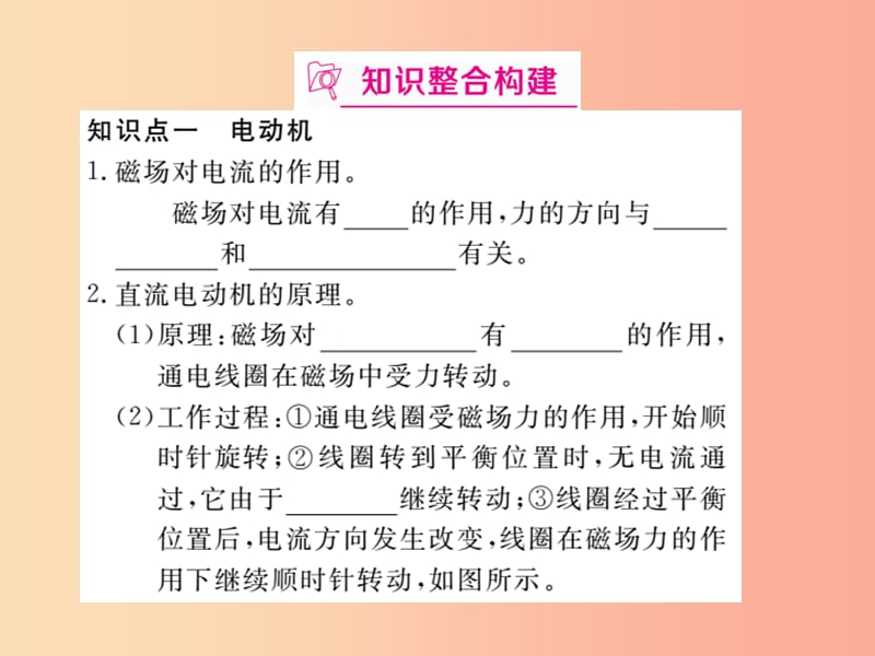 九年级物理下册 寒假复习十六 电与磁（第2讲 电动机 发电机）习题课件 （新版）粤教沪版.ppt_第2页