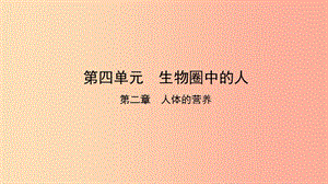 2019中考生物總復習 第一部分 基礎(chǔ)考點鞏固 第四單元 生物圈中的人 第二章 人體的營養(yǎng)課件.ppt