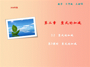 2019年七年級(jí)數(shù)學(xué)上冊(cè) 第2章 整式的加減 2.2 整式的加減 第3課時(shí) 整式的加減課件 新人教版.ppt