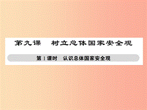 八年級(jí)道德與法治上冊(cè) 第四單元 維護(hù)國家利益 第九課 樹立總體國家安全觀 第1框 認(rèn)識(shí)總體國家安全觀.ppt