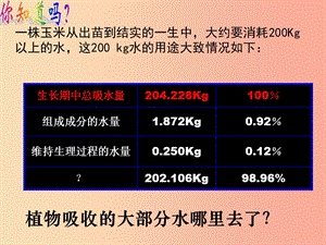 吉林省七年級(jí)生物上冊 3.3 綠色植物參與生物圈中的水循環(huán)課件 新人教版.ppt