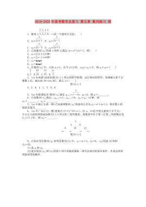 2019-2020年高考數(shù)學(xué)總復(fù)習(xí) 第五章 數(shù)列練習(xí) 理.doc