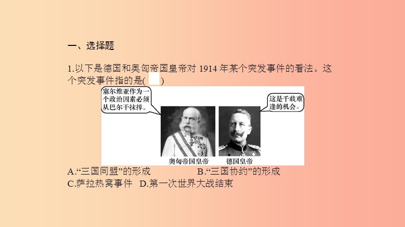 九年级历史下册 第三单元 第二次世界大战 专题一 两次世界大战课件 北师大版.ppt_第3页