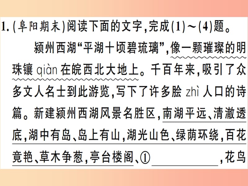 安徽专版2019春八年级语文下册专题复习二语文积累与运用习题课件新人教版.ppt_第2页