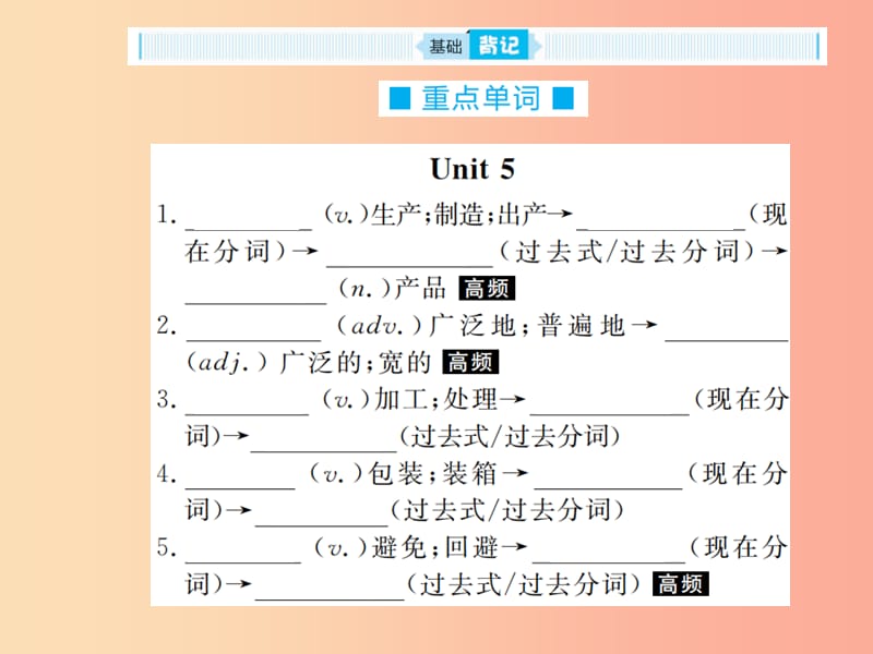 山东省2019年中考英语总复习第一部分系统复习成绩基石九全第15讲Unit5_6课件.ppt_第2页