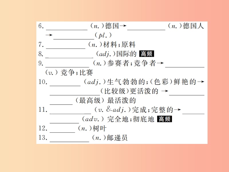 山东省2019年中考英语总复习第一部分系统复习成绩基石九全第15讲Unit5_6课件.ppt_第3页