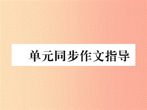 九年級英語全冊 Unit 7 Teenagers should be allowed to choose their own clothes同步作文指導(dǎo)作業(yè).ppt