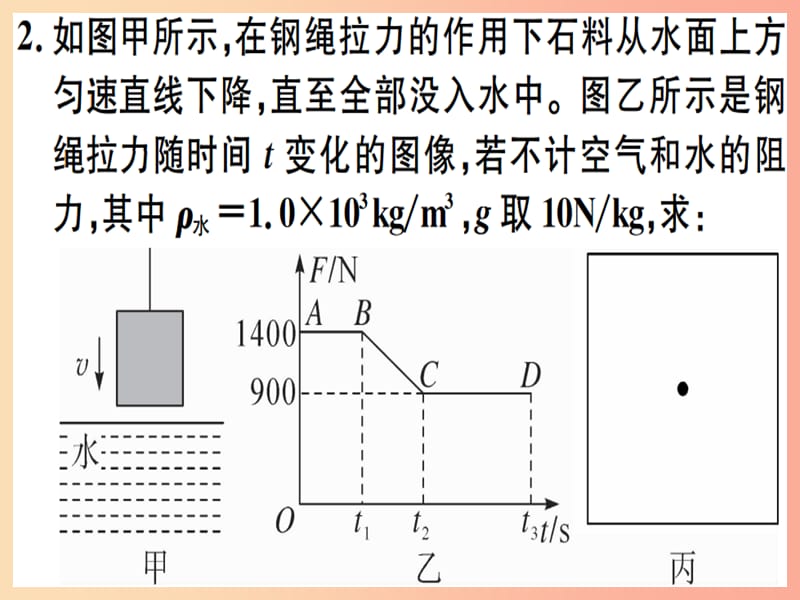 2019年八年级物理下册 微专题四 浮力的一般计算方法习题课件 新人教版.ppt_第2页