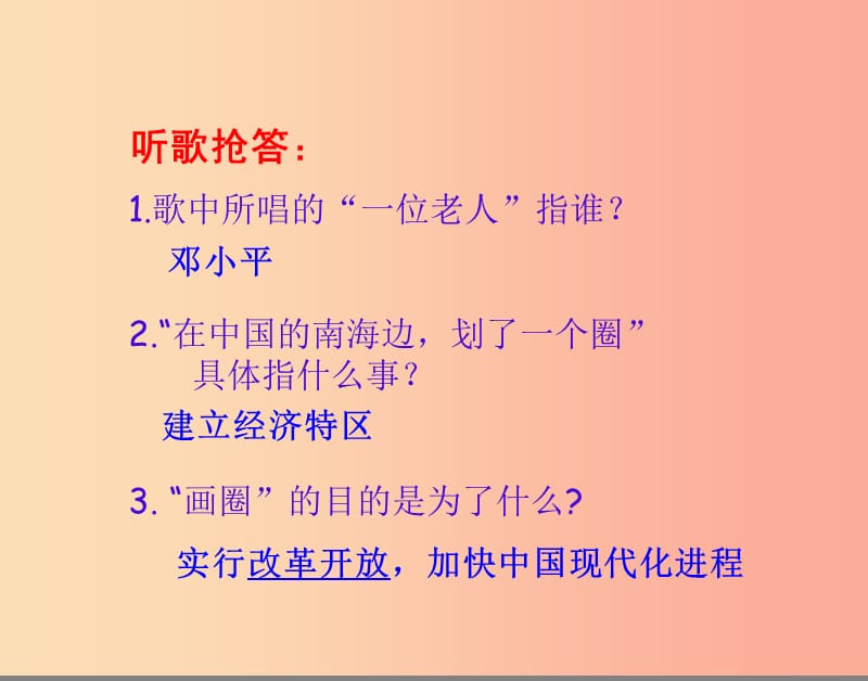 九年级政治全册 第三单元 关注国家的发展 第六课 走强国富民之路 第二框讲述春天的故事课件 鲁教版.ppt_第2页