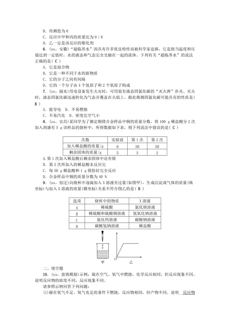 2019-2020年中考化学 考点跟踪突破第23讲 专题一 信息给予题（含答案）.doc_第2页