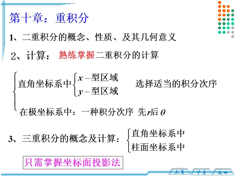 多元函数积分学期末复习(考点).ppt_第2页