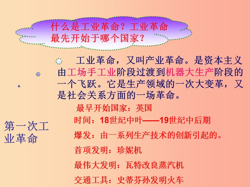 九年级历史上册 第五单元 资本主义的发展和社会矛盾的激化 第18课 第一次工业革命教学课件 中华书局版.ppt_第2页